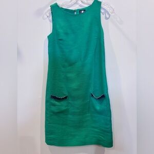 Joules Vibrant Green embellished Casual Dress